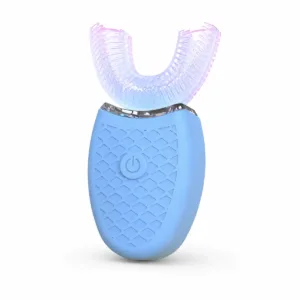 IPX7 Waterproof Blue Light USB Rechargeable Toothbrush Electric U Type Automatic Sonic Electric Teeth Whitening Toothbrush