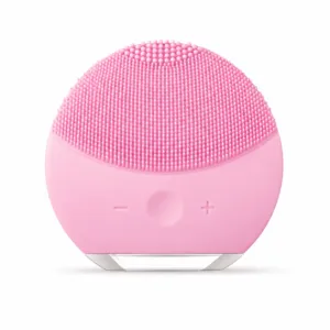 Ultrasonic Silicone Facial Cleansing Brush with Deep Cleansing Vibration Massage