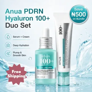 Anua PDRN Hyaluronic Acid 100 Serum & Cream Set