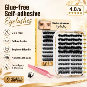 Glue-free lashes for easy, natural eye beauty.
