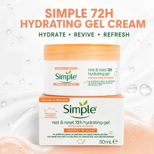 Simple Rest & Reset 72h hydrating gel