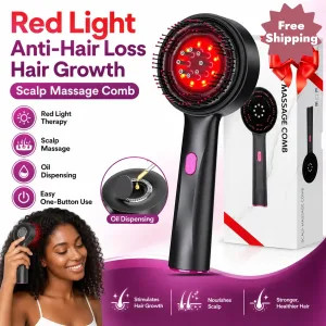 Red Light Scalp Massage Comb for Hair Growth & Anti-Hair Loss