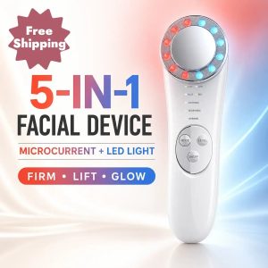 Home Facial Ion Import & Export Beauty Device with Red & Blue Light