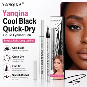 YANQINA Cool Black Eyeliner Pen Waterproof Smudgeproof