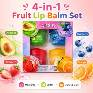ADMD Fruit Extract 4-in-1 Hydrating Lip Balm Set