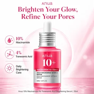 Anua 10% Niacinamide 4% Tranexamic Acid Brightening Serum