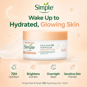 Simple rest & reset 72h hydrating gel