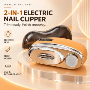 2-in-1 Rechargeable Electric Nail Clipper & Polisher