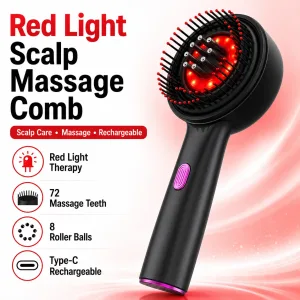 Red Light Scalp Massage Comb for Hair Growth & Anti-Hair Loss